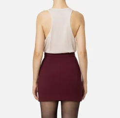 Elisabetta Franchi Top And T-Shirts|Shiny viscose top Latex