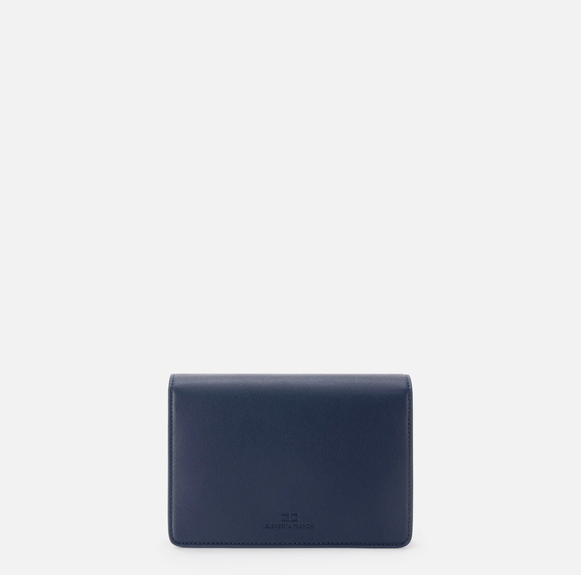 Elisabetta Franchi Strap Bags|Shoulder bag with metal logo turn-lock Navy