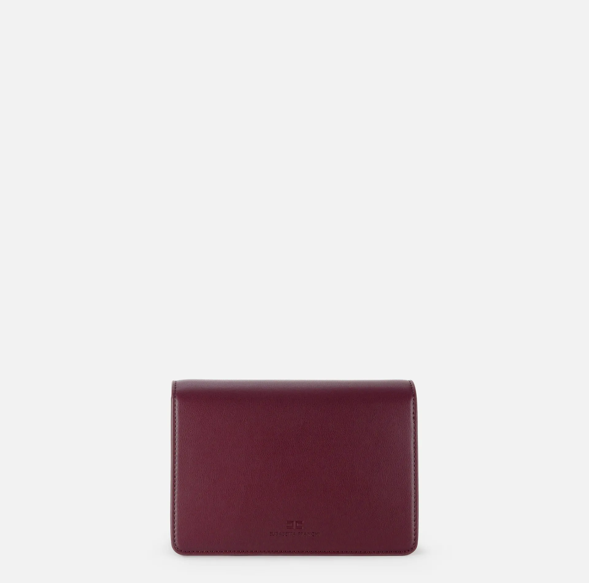Elisabetta Franchi Strap Bags|Shoulder bag with metal logo turn-lock RougeNoir