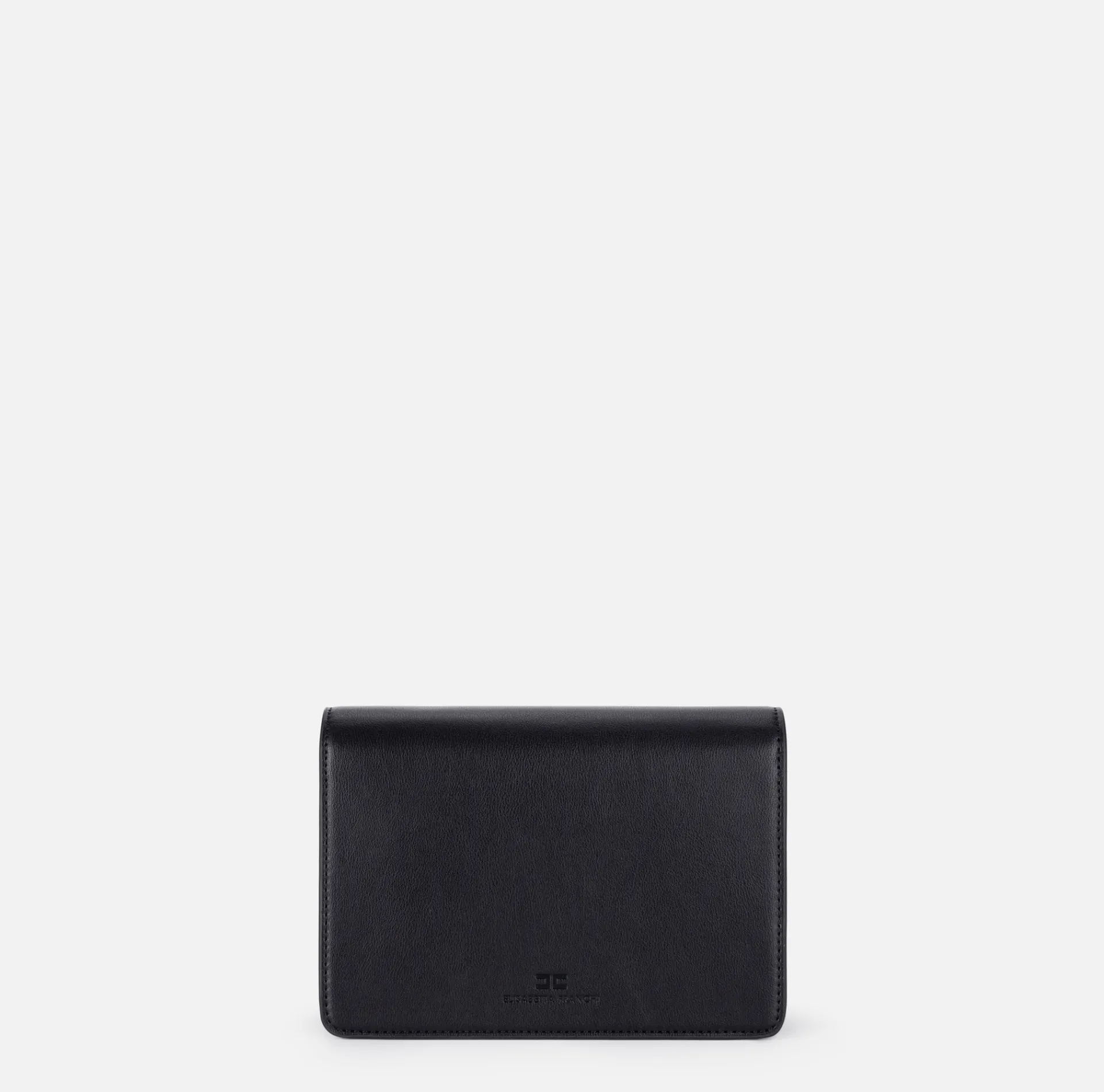 Elisabetta Franchi Strap Bags|Shoulder bag with metal logo turn-lock Black