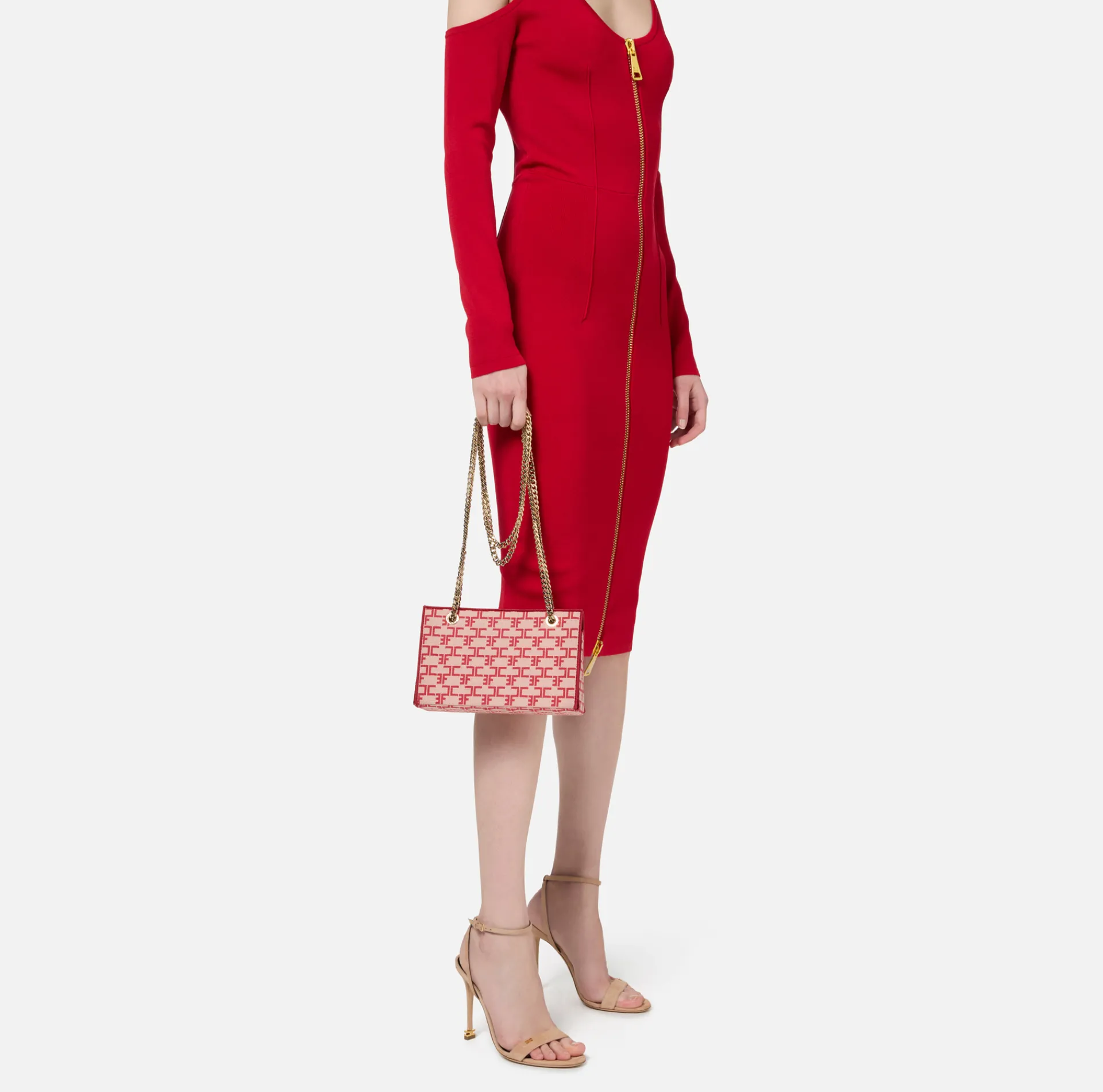 Elisabetta Franchi Strap Bags|Shoulder Monogram Mini