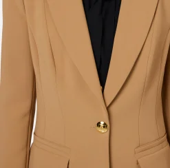 Elisabetta Franchi Tailleur|Jackets And Trench Coats|Slim-fit jacket in stretch crêpe