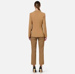 Elisabetta Franchi Tailleur|Jackets And Trench Coats|Slim-fit jacket in stretch crêpe