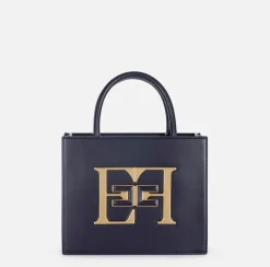 Elisabetta Franchi Handbags|Small handbag with logo Navy