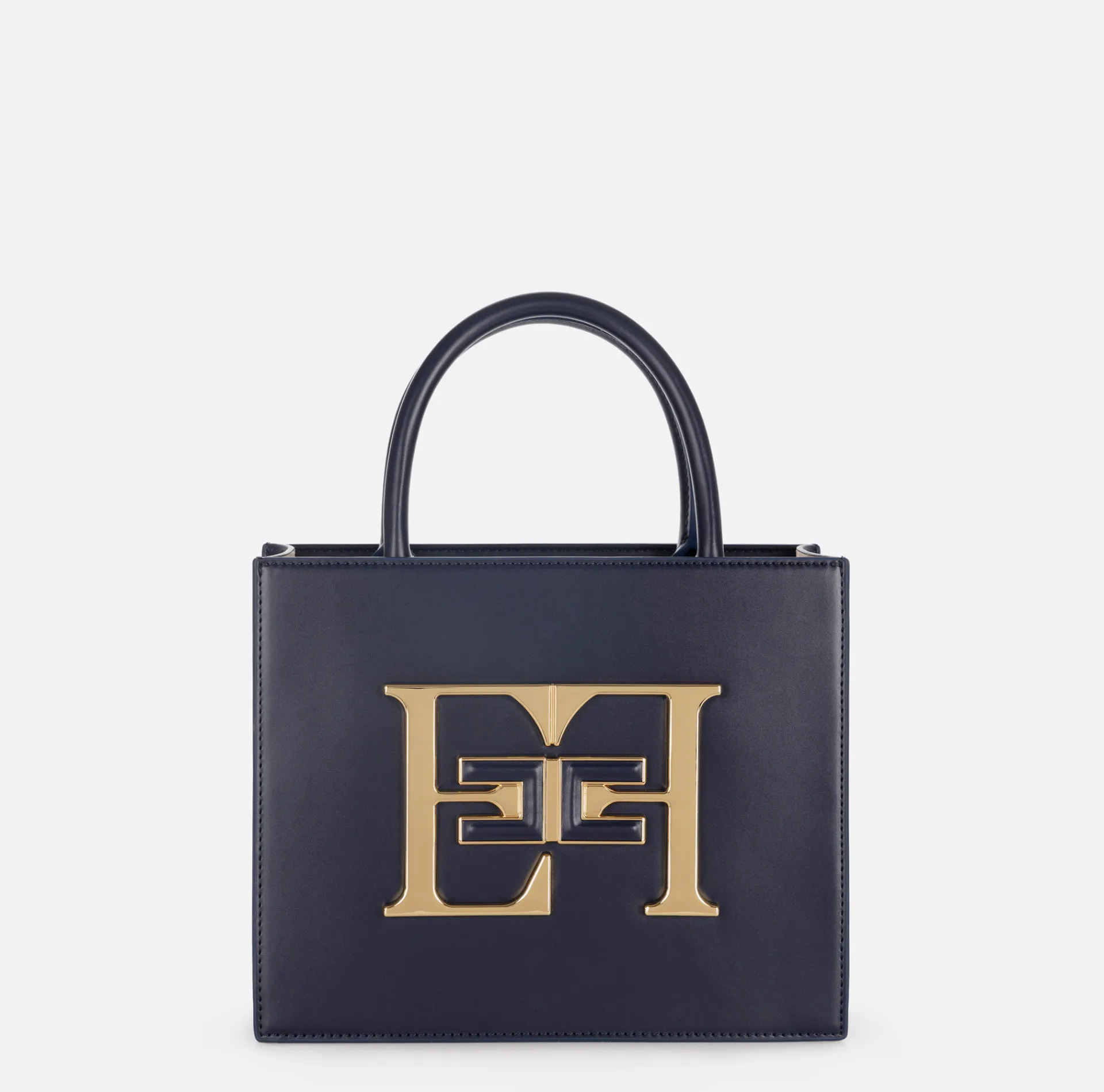 Elisabetta Franchi Handbags|Small handbag with logo Navy