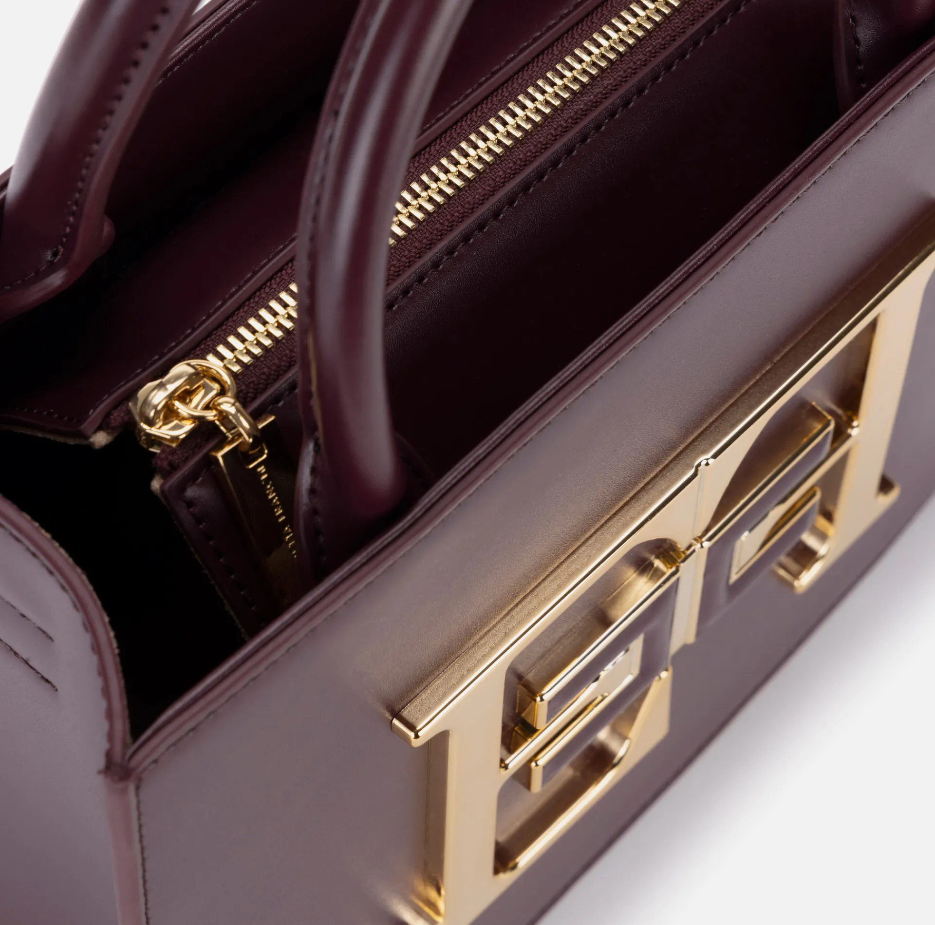 Elisabetta Franchi Handbags|Small handbag with logo RougeNoir