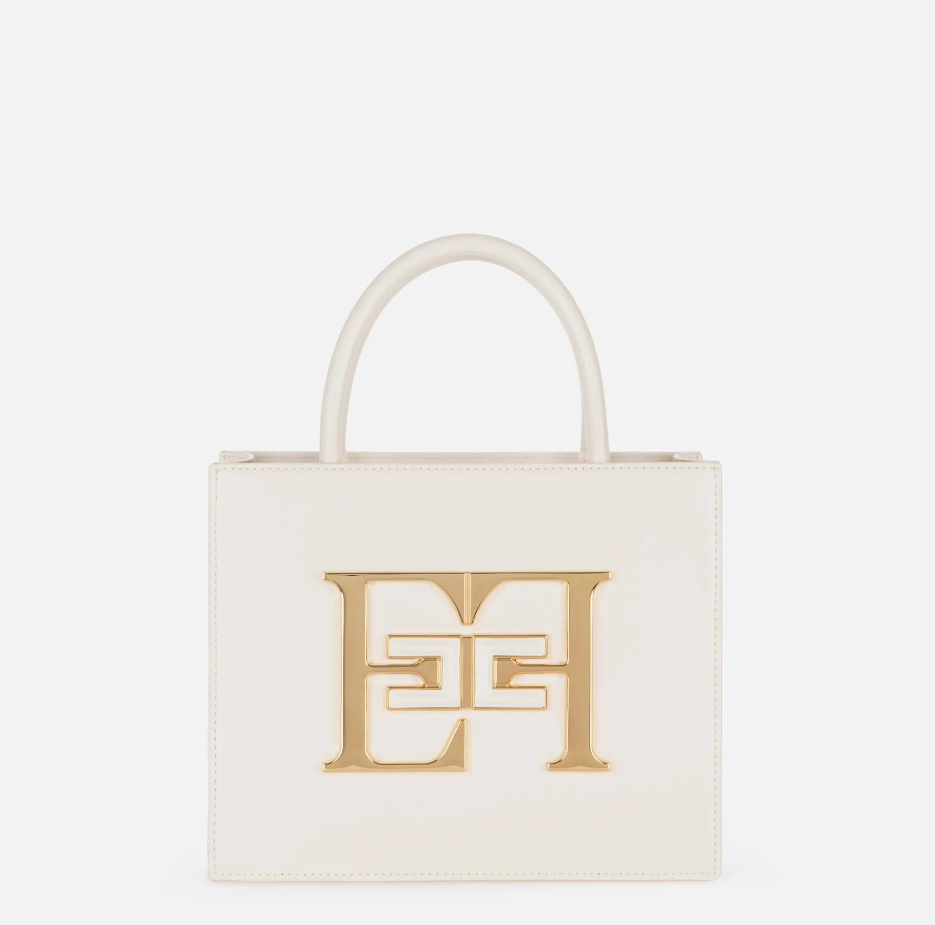 Elisabetta Franchi Handbags|Small handbag with logo Butter