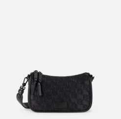 Elisabetta Franchi Shoulder Bags|Small shoulder bag in embroidered satin