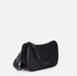 Elisabetta Franchi Shoulder Bags|Small shoulder bag in embroidered satin