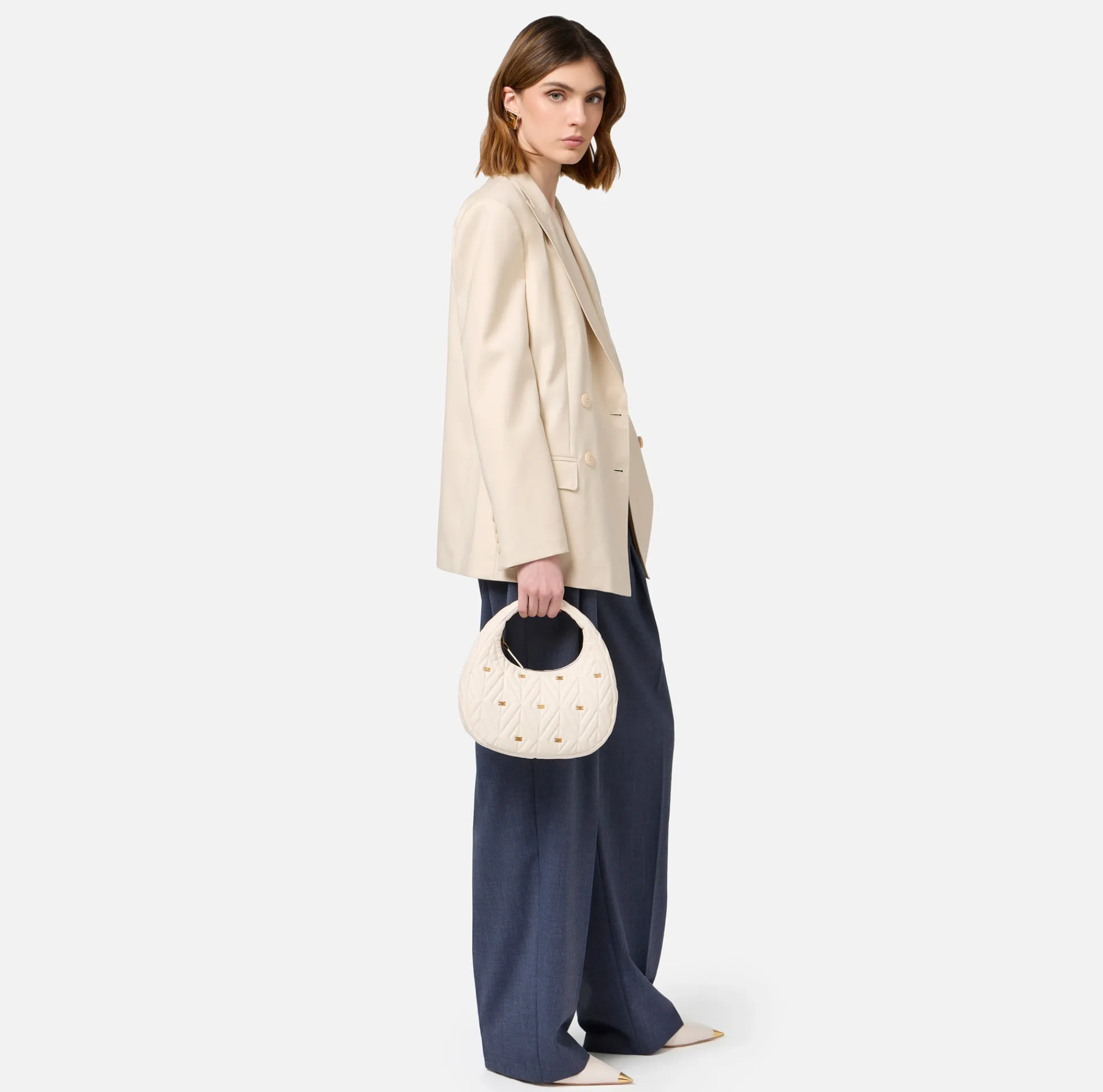 Elisabetta Franchi Shoulder Bags|Small Étoile hobo bag