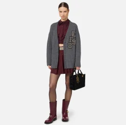 Elisabetta Franchi Shirts And Blouses|Stretch cropped poplin shirt with draping