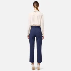 Elisabetta Franchi Jumpsuits|Stretch crêpe jumpsuit with bow