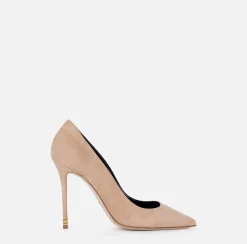 Elisabetta Franchi Pumps|Suede pumps with logo Étoile Skin