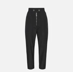 Elisabetta Franchi Trousers And Shorts|Technical nylon boyfriend trousers with logoed elastic
