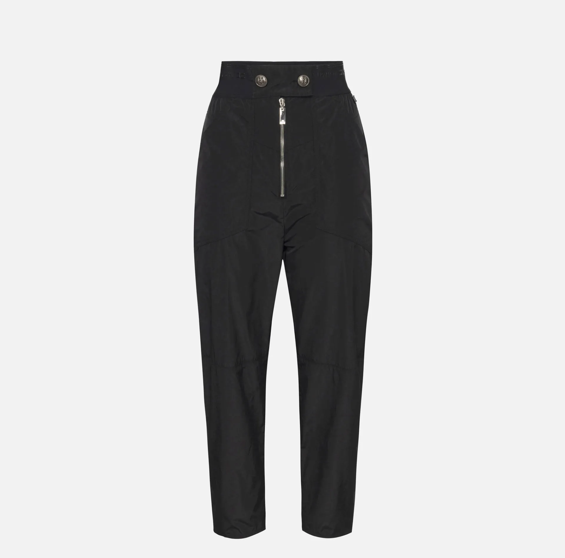 Elisabetta Franchi Trousers And Shorts|Technical nylon boyfriend trousers with logoed elastic