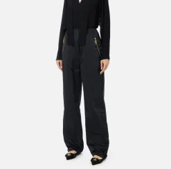 Elisabetta Franchi Trousers And Shorts|Trousers in technical nylon with zip Black