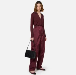 Elisabetta Franchi Trousers And Shorts|Trousers in technical nylon with zip