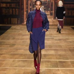 Elisabetta Franchi Knitwear And Sweatshirts|Turtleneck shirt in narrow-ribbed lyocell and silk fabric with logo embroidery RougeNoir