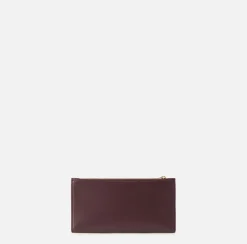 Elisabetta Franchi Clutch|Wallets|Wallet in synthetic material with golden metal shield RougeNoir