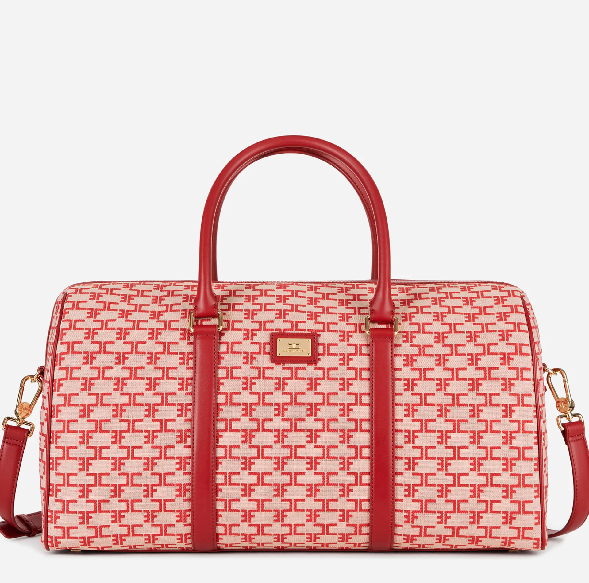 Elisabetta Franchi Luggage|Weekender Bag Monogram Travel