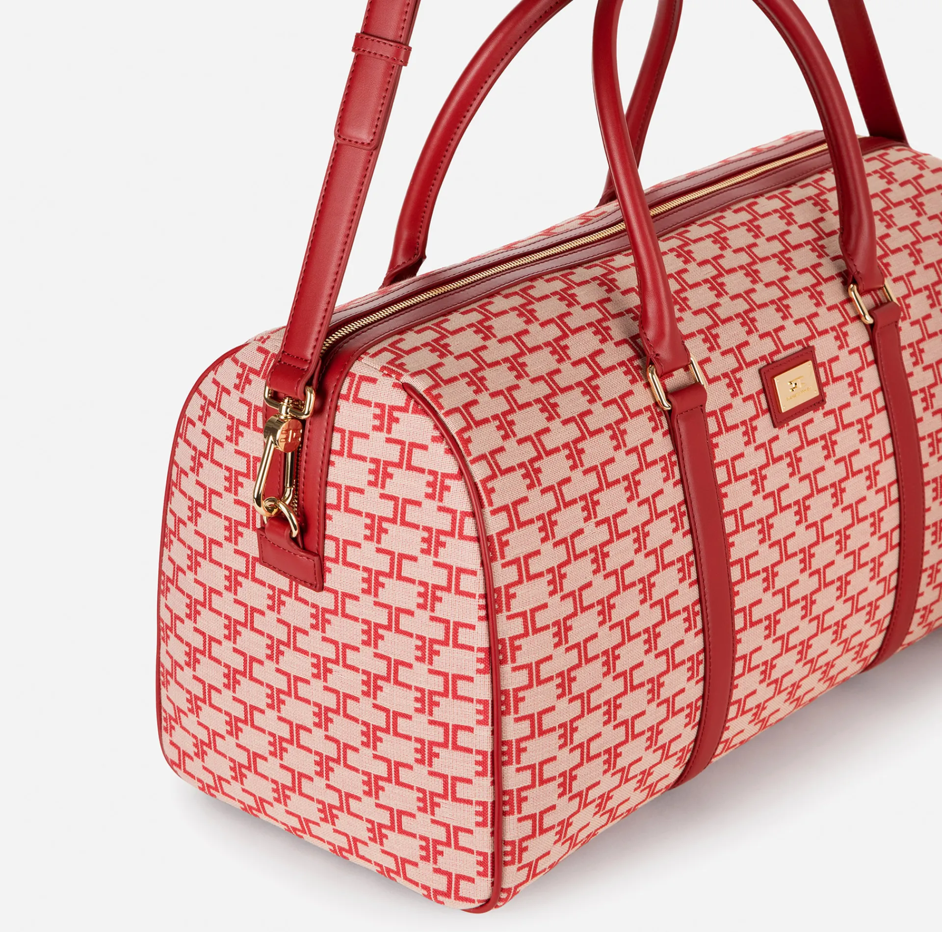Elisabetta Franchi Luggage|Weekender Bag Monogram Travel