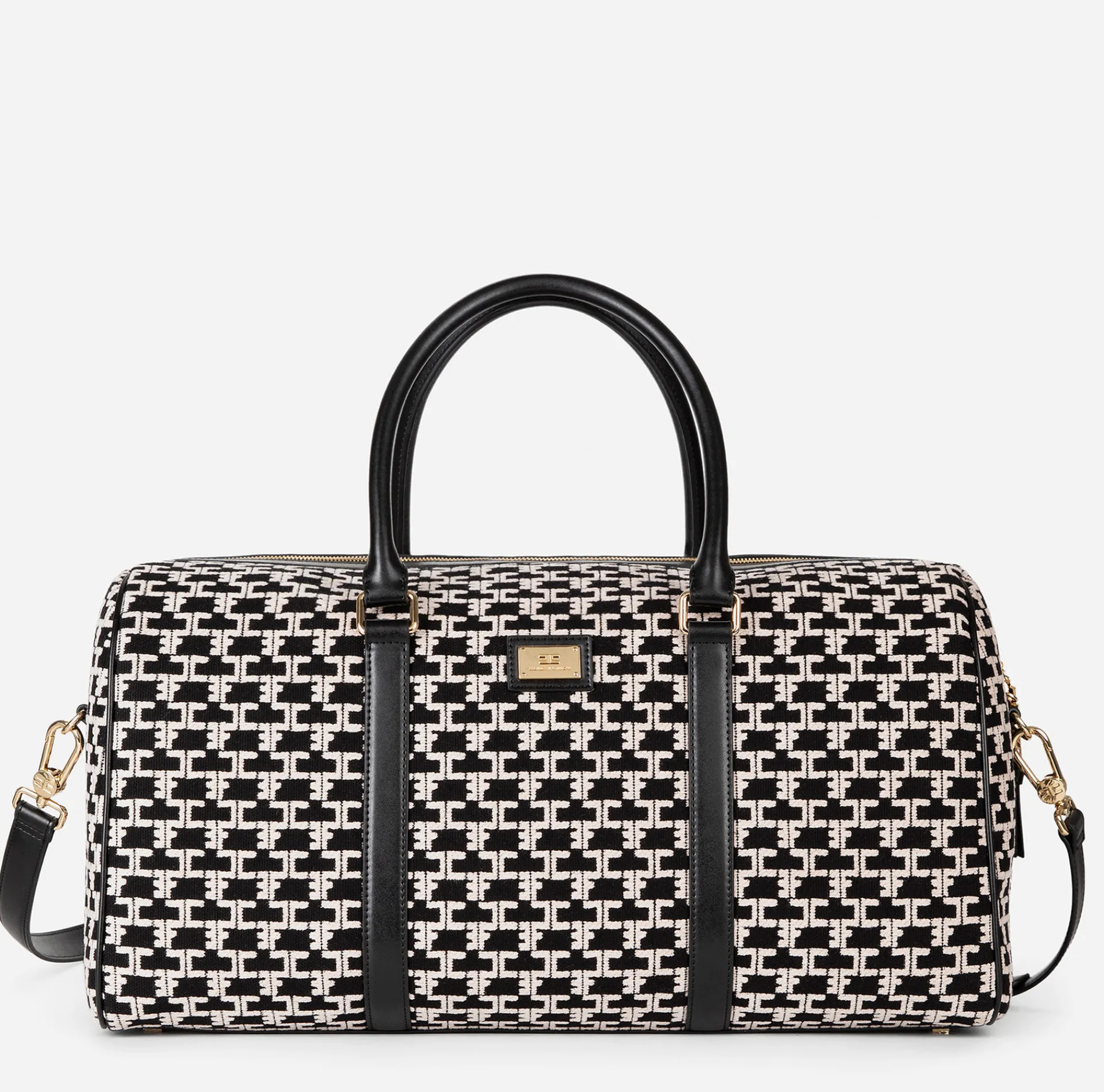 Elisabetta Franchi Luggage|Weekender Bag Monogram Travel