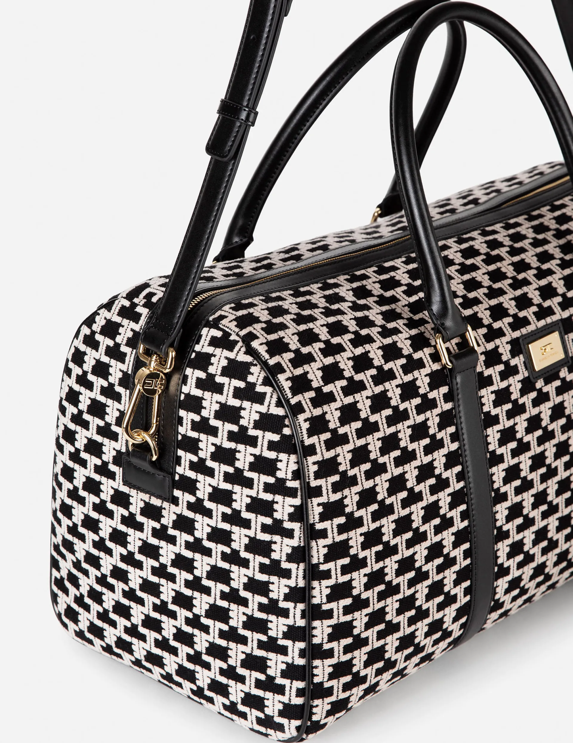 Elisabetta Franchi Luggage|Weekender Bag Monogram Travel