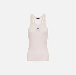 Elisabetta Franchi Top And T-Shirts|Wool and jersey top with logo Latex