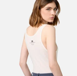 Elisabetta Franchi Top And T-Shirts|Wool and jersey top with logo