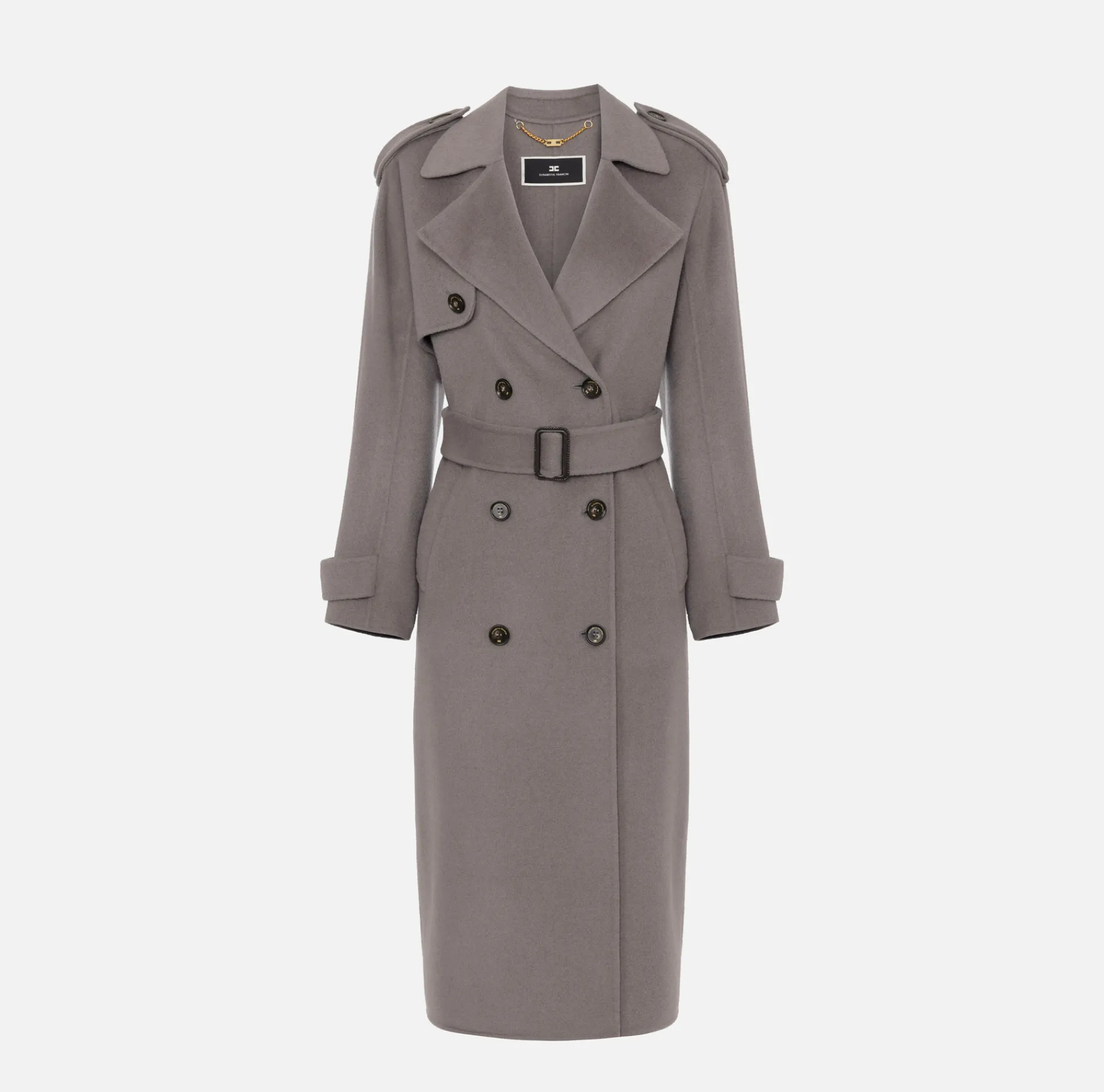 Elisabetta Franchi Coats And Jackets|Wool trench coat