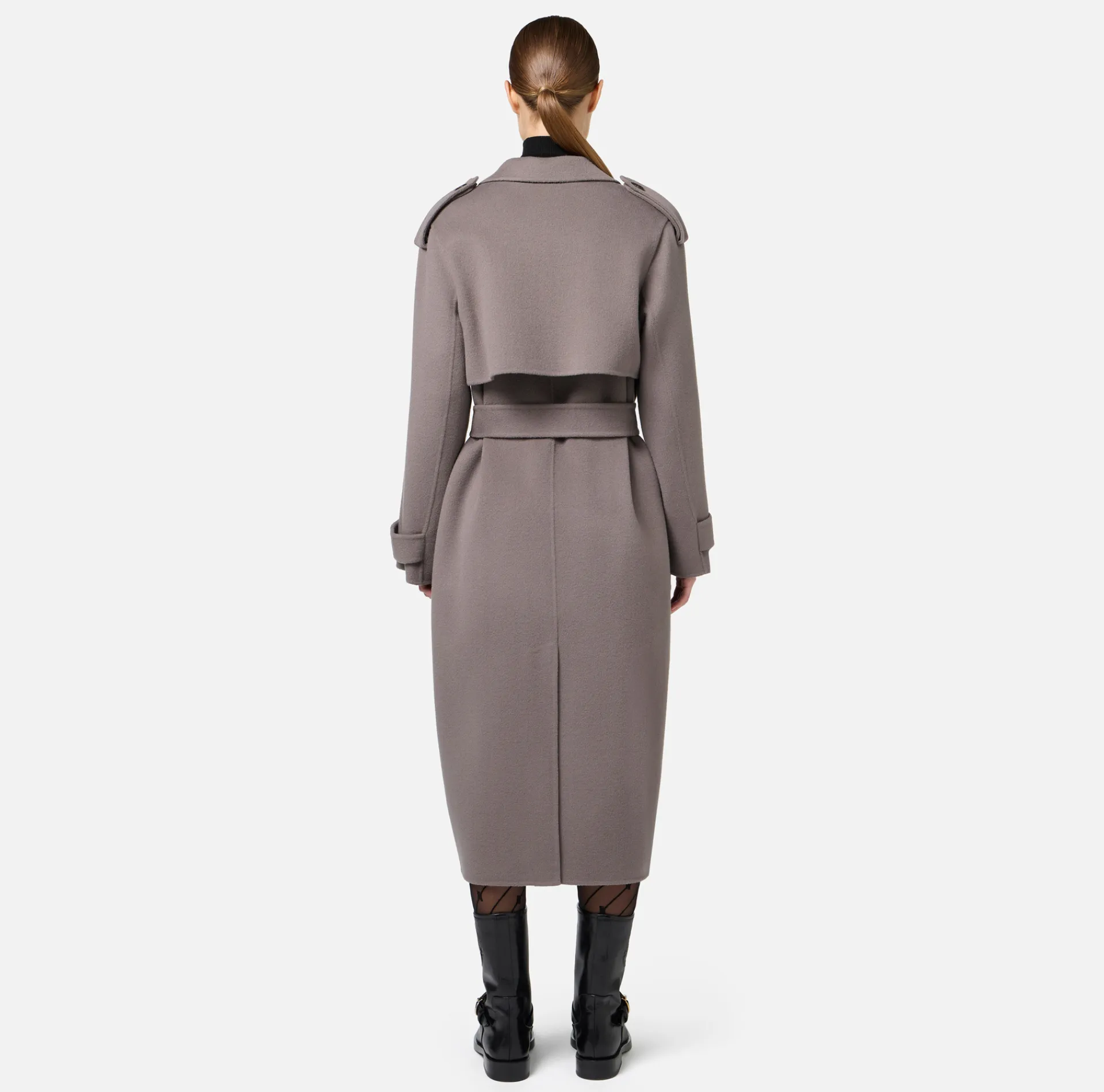 Elisabetta Franchi Coats And Jackets|Wool trench coat