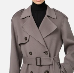 Elisabetta Franchi Coats And Jackets|Wool trench coat